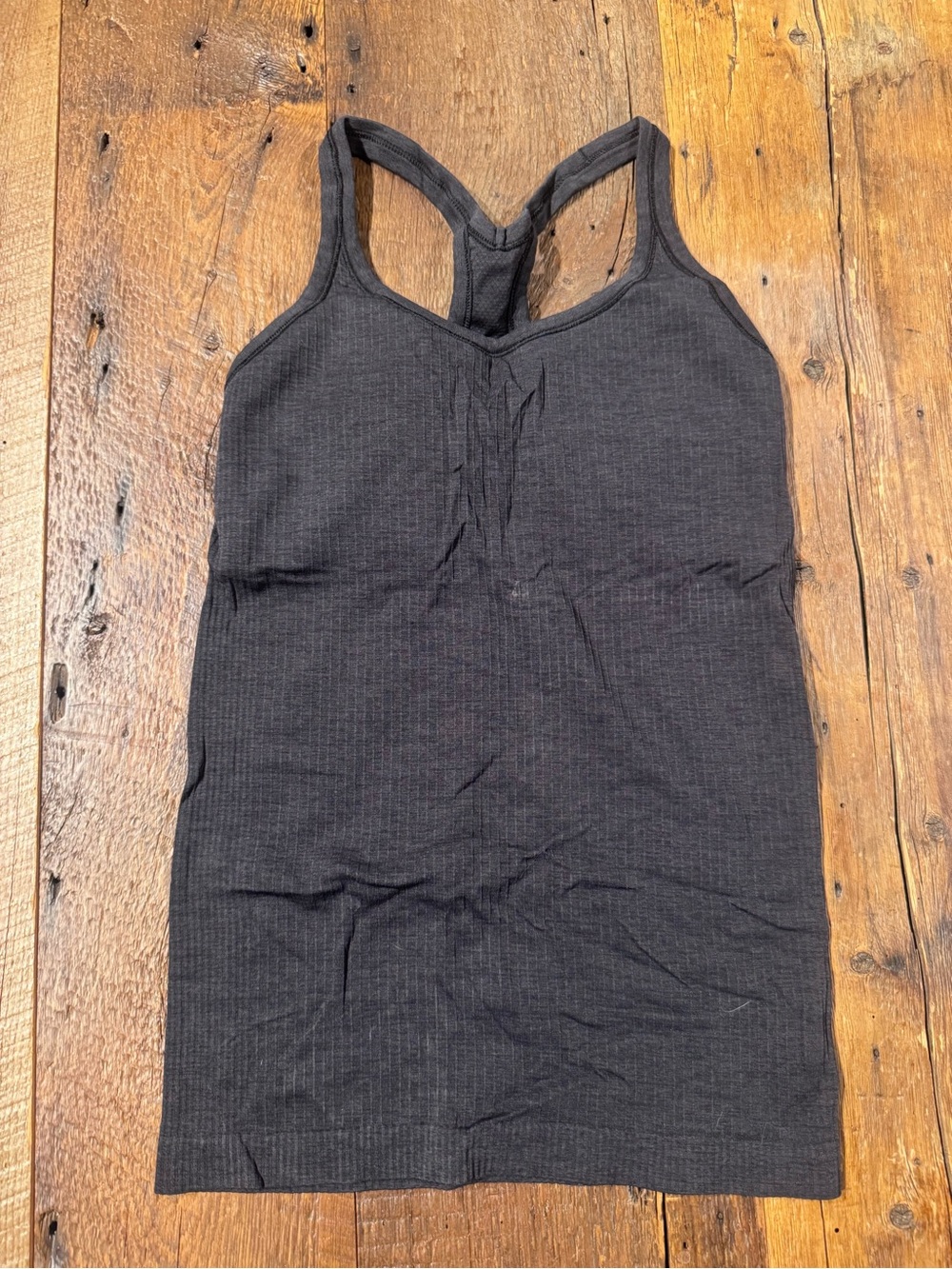 lululemon athletica Black Racerback Seamless Tank